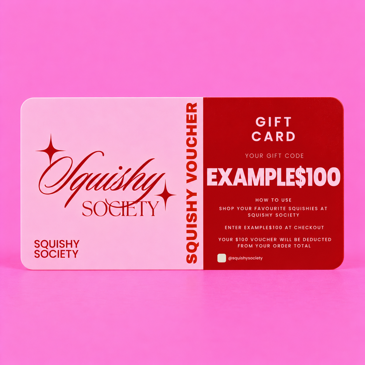 ๐ $100 Physical Squishy Gift Voucher