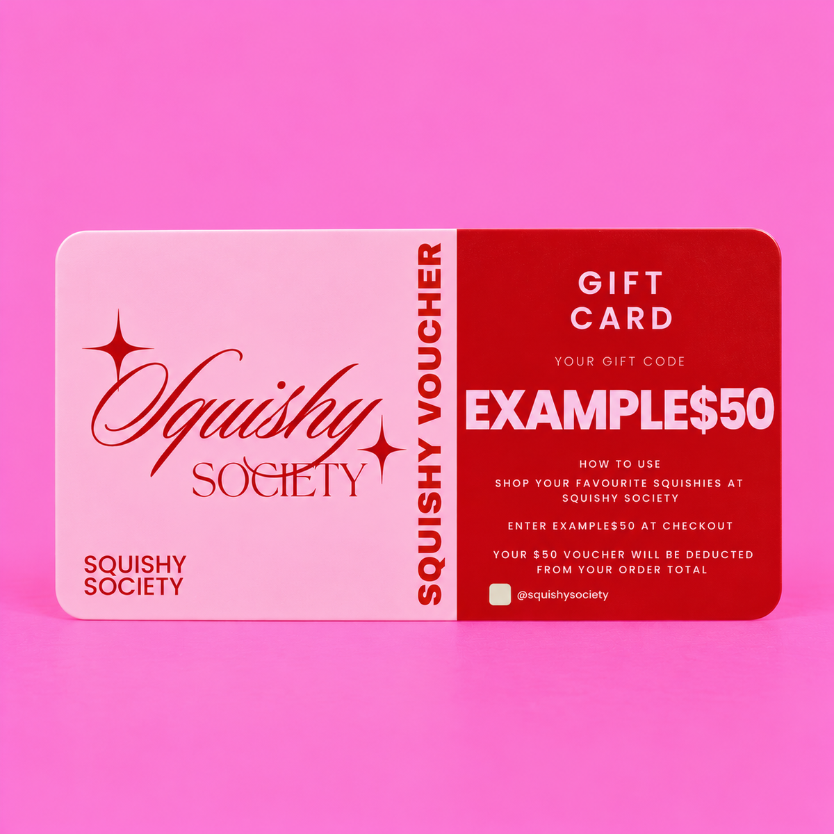 ๐ $50 Physical Squishy Gift Voucher