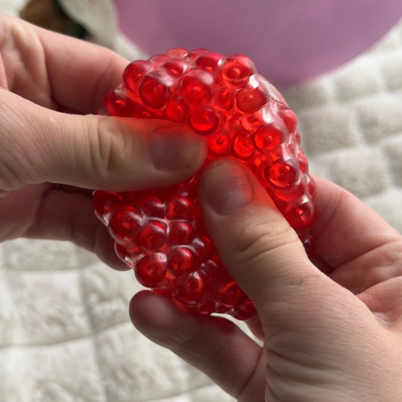 🍎 Cherry Beaded Apple