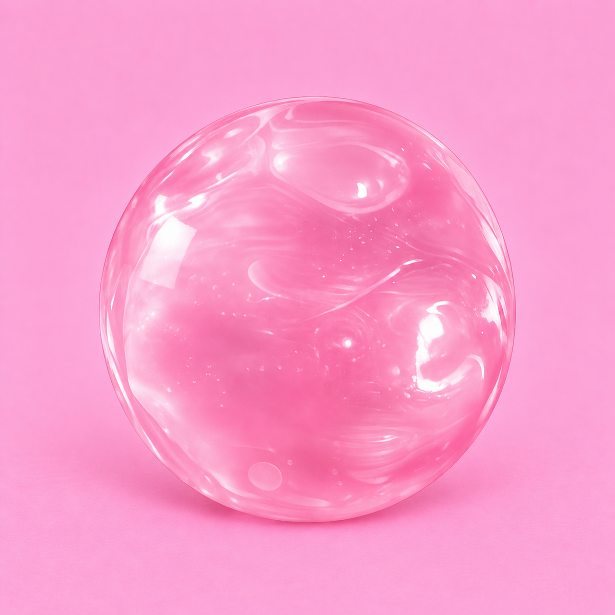 🩷 Pink Coconut Oil Ball Squishy