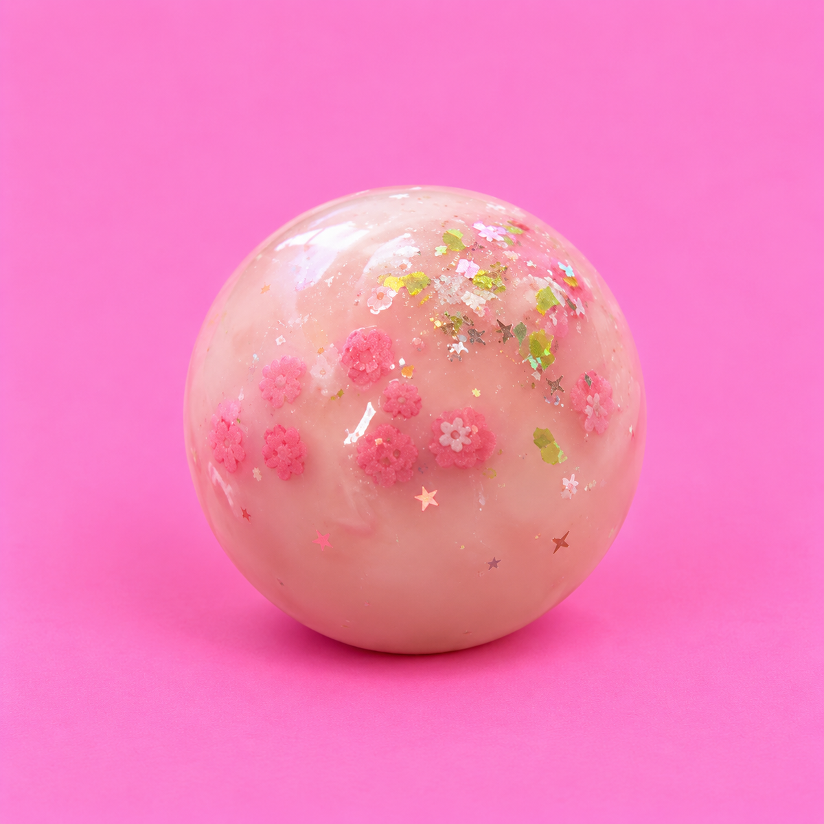 🌸 Flower Crispy Wax Ball Squishy